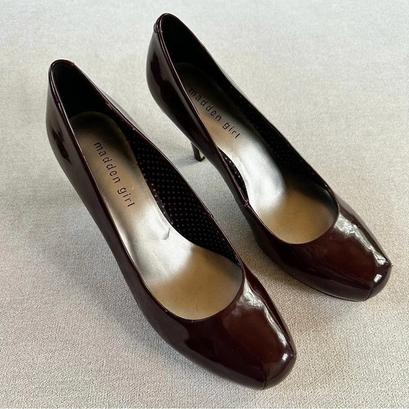 Madden Girl Shoes - Madden Girl Getta wine patent leather pumps. Size 9.5